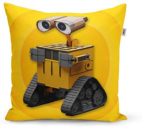 Sablio Vankúš Wall-E robot Žltý - 40x40 cm