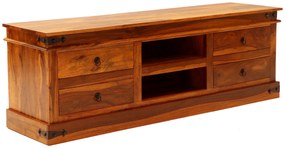 furniture-nabytek.cz - Rustikálny tv stolík z masívneho dreva palisander 160x55x45