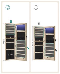 Závesná šperkovnica JJC093M01