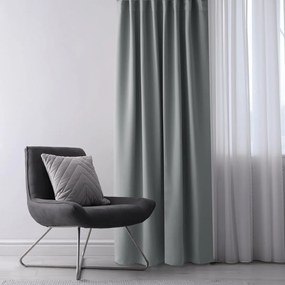Záves AmeliaHome Blackout s multifunkčnou páskou 140x270 cm strieborný