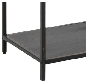 Čierna knižnica v dekore jaseňa 114x185 cm Seaford – Actona