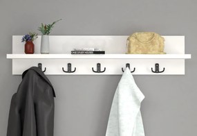 Nástenný vešiak VIRTON, biela