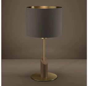 Eglo 390337 - Stolná lampa SANTANDRIA 1xE27/40W/230V hnedá/zlatá