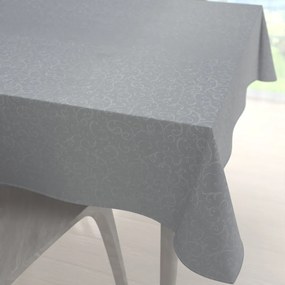 Biante Teflónový štvorcový obrus TF-086 Ornamenty na sivom 80x80 cm