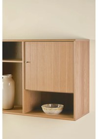 Závesná knižnica v dekore duba v prírodnej farbe 89x61 cm Mistral – Hammel Furniture