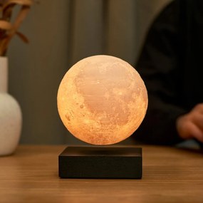 Čierna stolová levitujúca lampa v tvare Mesiaca Gingko Moon