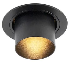 Inteligentné zapustené bodové svietidlo čierne, naklápacie, vrátane WiFi GU10 - Installa