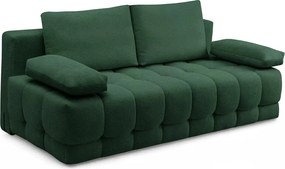 Rozkladacia pohovka Tuko s úložným priestorom – zelená pletenina Freya 210-09