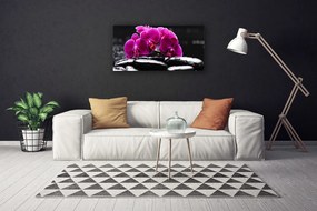 Obraz Canvas Kamene zen orchidea kúpele 125x50 cm
