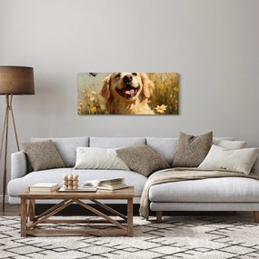 Obraz - Šťastný psík (120x50 cm)