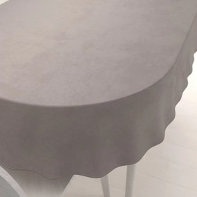 Biante Veľký zamatový oválny obrus Velvet Premium SVP-015 Latte 180x260 cm