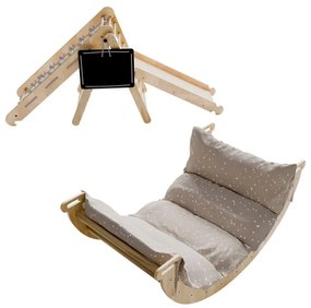 Detská lezecká zostava 5v1, vnútorná, v štýle Montessori