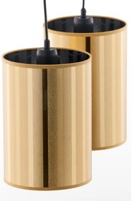 Jupiter 2091 - Luster na lanku CORTINA 2xE27/15W/230V zlatá/čierna