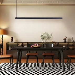 Immax NEO 07307L-LED stmievateľný luster na lane MADEIRA 33W/230V Wi-Fi Tuya 152 cm čierny