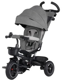 KINDERKRAFT select - Detská trojkolka 5v1 SPINSTEP šedá