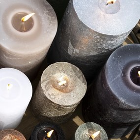Biela nevonná sviečka M valec - Ø10*10cm