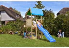 Ihrisko Jungle Home so šmykľavkou a modulom Climb Frame 2.0