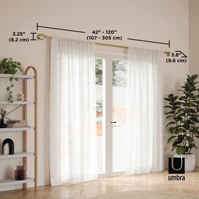 Oceľová roztiahnuteľná garniža 107 - 305 cm Loop – Umbra