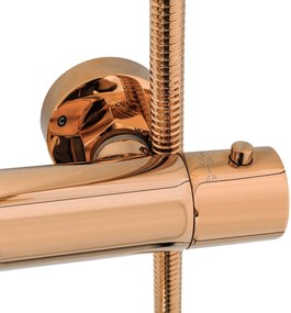 Rea Lungo, sprchová súprava s termostatickou batériou, ružové zlato, REA-P6606