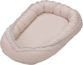 Hniezdo pre bábätko Boho púdrovo ružová