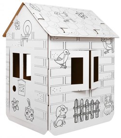 RAMIZ Kartónový domček na maľovanie verzia A