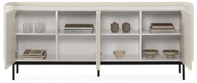 Krémovobiela komoda 200x80x40 cm Willa – MOME