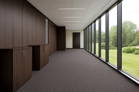 Tapibel, Metrážny koberec Cobalt SDN 64051 - AB čierny, záťažový, na mieru, šíře 4m,5m, čierna, ab (mriežka), chodba / predsieň