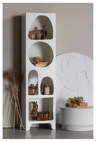 Biela knižnica 48x180 cm Caz – WOOOD