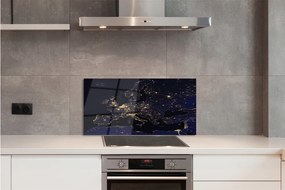 Sklenený obklad do kuchyne sky mapa svetle 140x70 cm