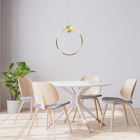 Toolight Toolight, LED stropné svietidlo 50cm 23W 4000K APP1400-CP, zlatá matná, OSW-00958