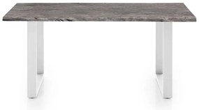 furniture-nabytek.cz - Jídelní stůl Bullwer šedo-bílý 170x90 cm