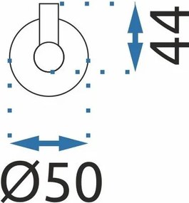 Rea príslušenstvo, 1-háčik do kúpeľne na uteráky MIST 03, čierna matná, REA-80022