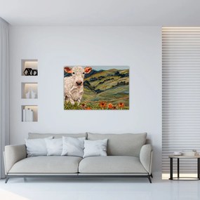 Obraz - Imitácia pleteného motívu (90x60 cm)