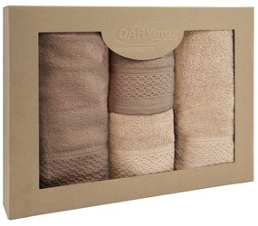 BAVLNENÉ UTERÁKY SOLANO SADA 2 KS 50X90 CM, 2 KS 70X140 CM VIACFAREBNÁ