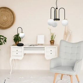 Stolná lampa CAMBRIDGE 1xE14/60W/230V čierna/mosadz