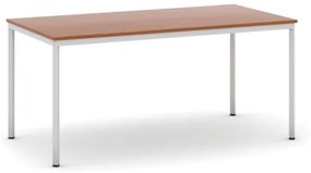 Jedálenský stôl, 1600 x 800 mm, doska čerešňa, podnož sv. sivá