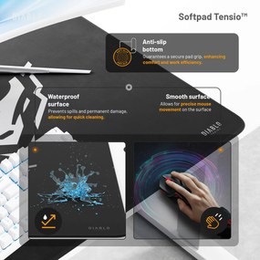 Výškovo nastaviteľný stôl Diablo X-Tensio 1400 biely