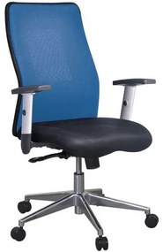 Kancelárska stolička Manutan Penelope Alu, modrá