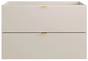 Závěsná skříňka pod umyvadlo Dalia Cashmere s deskou 60 cm kašmírová