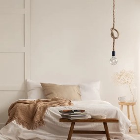 Luster na lanku ROPE 1xE27/12W/230V