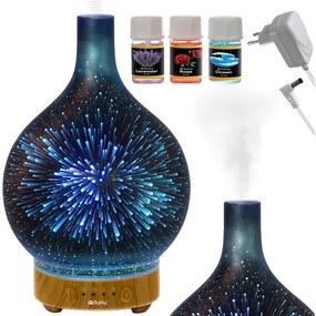 Ultrazvukový zvlhčovač vzduchu a aroma difuzér s LED osvetlením