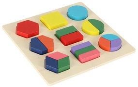 KIK KX7204 Drevená vzdelávacia hračka match shapes 18ks