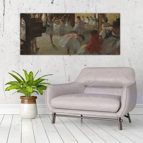 Obraz - Edgar Degas, The Dance Class, reprodukcia (120x50 cm)