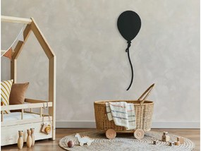 drevko Drevená nálepka do detskej izby Balón Rozmer obrazu: 44,5 x 13 cm, Farba dekorácie: Čierna