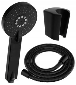 Mexen príslušenstvo - 1-bodový ručný sprchový set R-40, čierna, 785406052-70