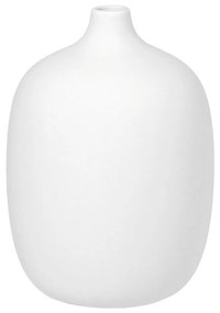 Biela keramická váza Blomus, výška 18,5 cm