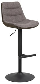 Sivá barová stolička s nastaviteľnou výškou (výška sedadla 86 cm) Adisa – Actona
