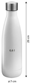 Tescoma Fľaša CONSTANT PASTEL 0,6 l, modrá
