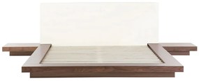 Manželská posteľ 160x200 cm Zina (biela) (s LED osvetlením). Vlastná spoľahlivá doprava až k Vám domov. 1035505