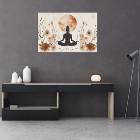 Obraz - Oranžová jóga (90x60 cm)